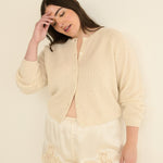 DOEN - PEROLINE CASHMERE CARDIGAN - - DOGWOOD