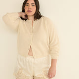 DOEN - PEROLINE CASHMERE CARDIGAN - - DOGWOOD