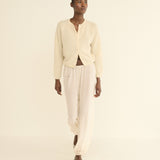 DOEN - PEROLINE CASHMERE CARDIGAN - - DOGWOOD