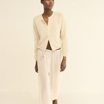 DOEN - PEROLINE CASHMERE CARDIGAN - - DOGWOOD