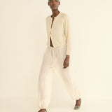 DOEN - PEROLINE CASHMERE CARDIGAN - - DOGWOOD