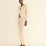 DOEN - PEROLINE CASHMERE CARDIGAN - - DOGWOOD