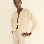 DOEN - PEROLINE CASHMERE CARDIGAN - - DOGWOOD