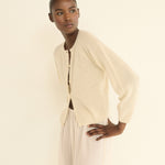 DOEN - PEROLINE CASHMERE CARDIGAN - - DOGWOOD