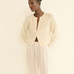 DOEN - PEROLINE CASHMERE CARDIGAN - - DOGWOOD