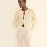 DOEN - PEROLINE CASHMERE CARDIGAN - - DOGWOOD