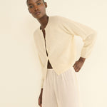 DOEN - PEROLINE CASHMERE CARDIGAN - - DOGWOOD