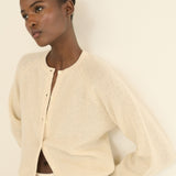 DOEN - PEROLINE CASHMERE CARDIGAN - - DOGWOOD