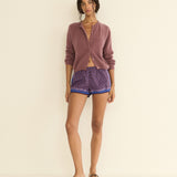 DOEN - PEROLINE CASHMERE CARDIGAN - - ROSE MAUVE