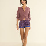 DOEN - PEROLINE CASHMERE CARDIGAN - - ROSE MAUVE