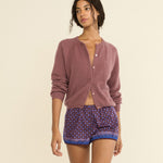 DOEN - PEROLINE CASHMERE CARDIGAN - - ROSE MAUVE