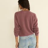 DOEN - PEROLINE CASHMERE CARDIGAN - - ROSE MAUVE
