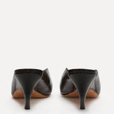 Le Monde Beryl - Petra Mule / Chocolate Leather Snake Effect