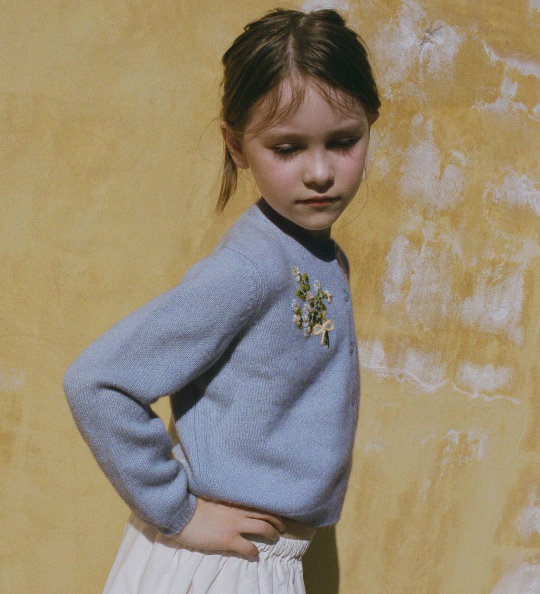 DOEN - PETIT GARDENIA CASHMERE CARDIGAN