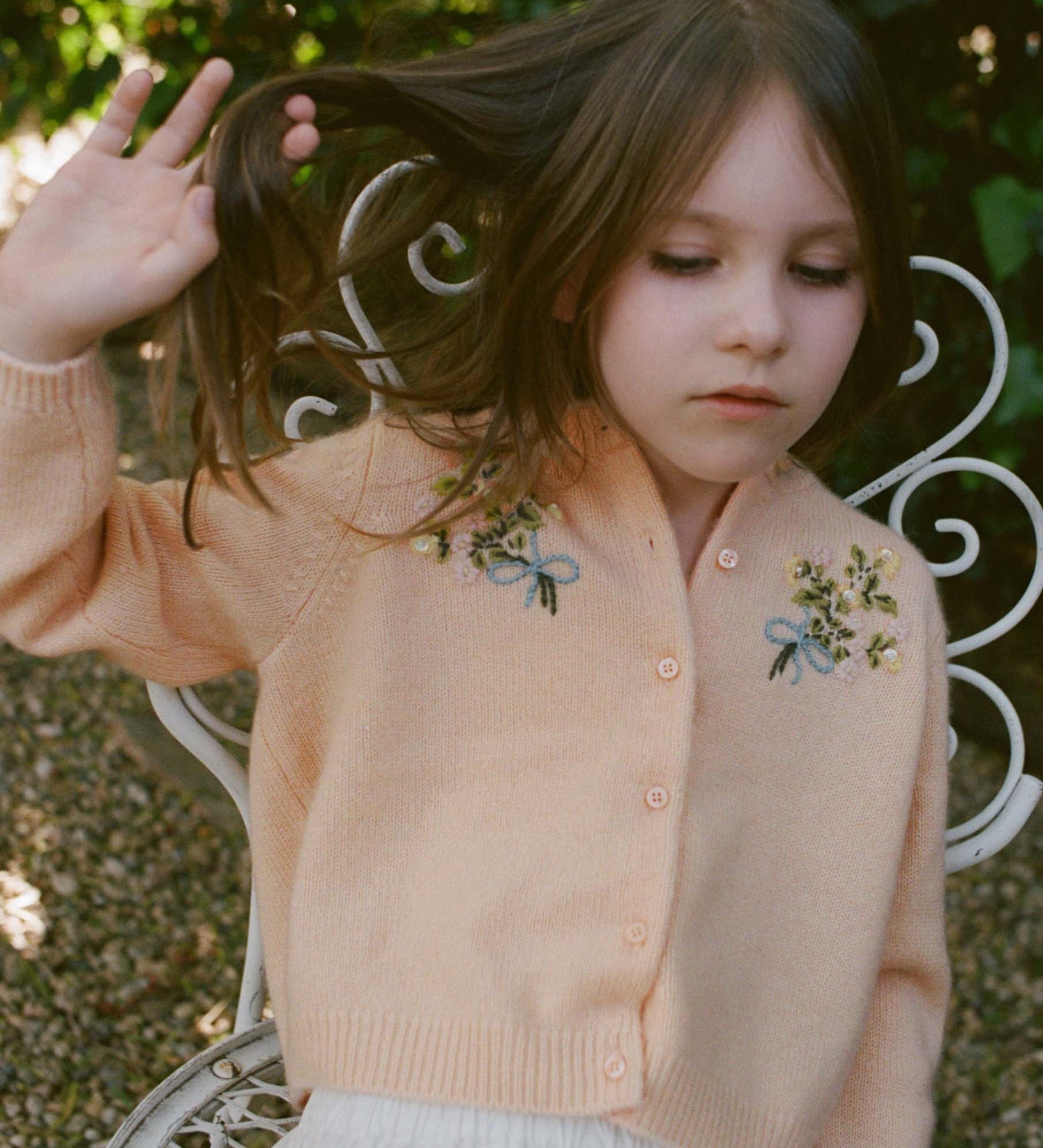 DOEN - PETIT GARDENIA CASHMERE CARDIGAN