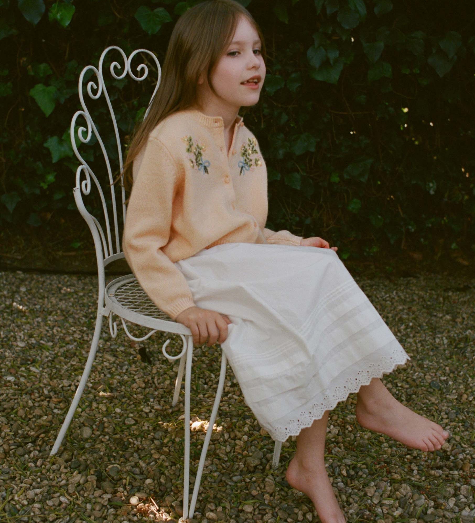 DOEN - PETIT GARDENIA CASHMERE CARDIGAN