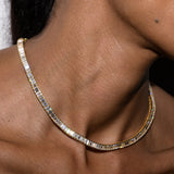 Dorsey - PETITE BESSETTE RIVIÈRE NECKLACE IN MOISSANITE