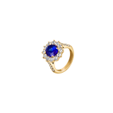 Dorsey - PETITE SPENCER, LAB BLUE SAPPHIRE RING, GOLD