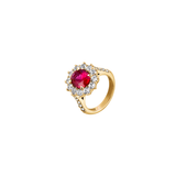 Dorsey - PETITE SPENCER, LAB RED SAPPHIRE RING, GOLD