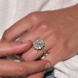 Dorsey - 14K PETITE SPENCER RING IN DEEP LAB EMERALD AND LAB DIAMOND, 14K YELLOW GOLD