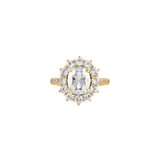 Dorsey - PETITE SPENCER, LAB WHITE SAPPHIRE RING, GOLD