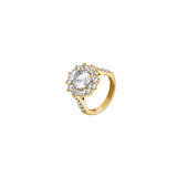 Dorsey - PETITE SPENCER, LAB WHITE SAPPHIRE RING, GOLD