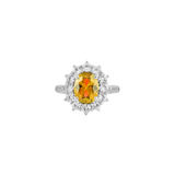 Dorsey - PETITE SPENCER, LAB YELLOW SAPPHIRE RING, SILVER