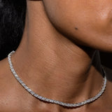 Dorsey - PETITE THEODORA RIVIÈRE NECKLACE IN MOISSANITE