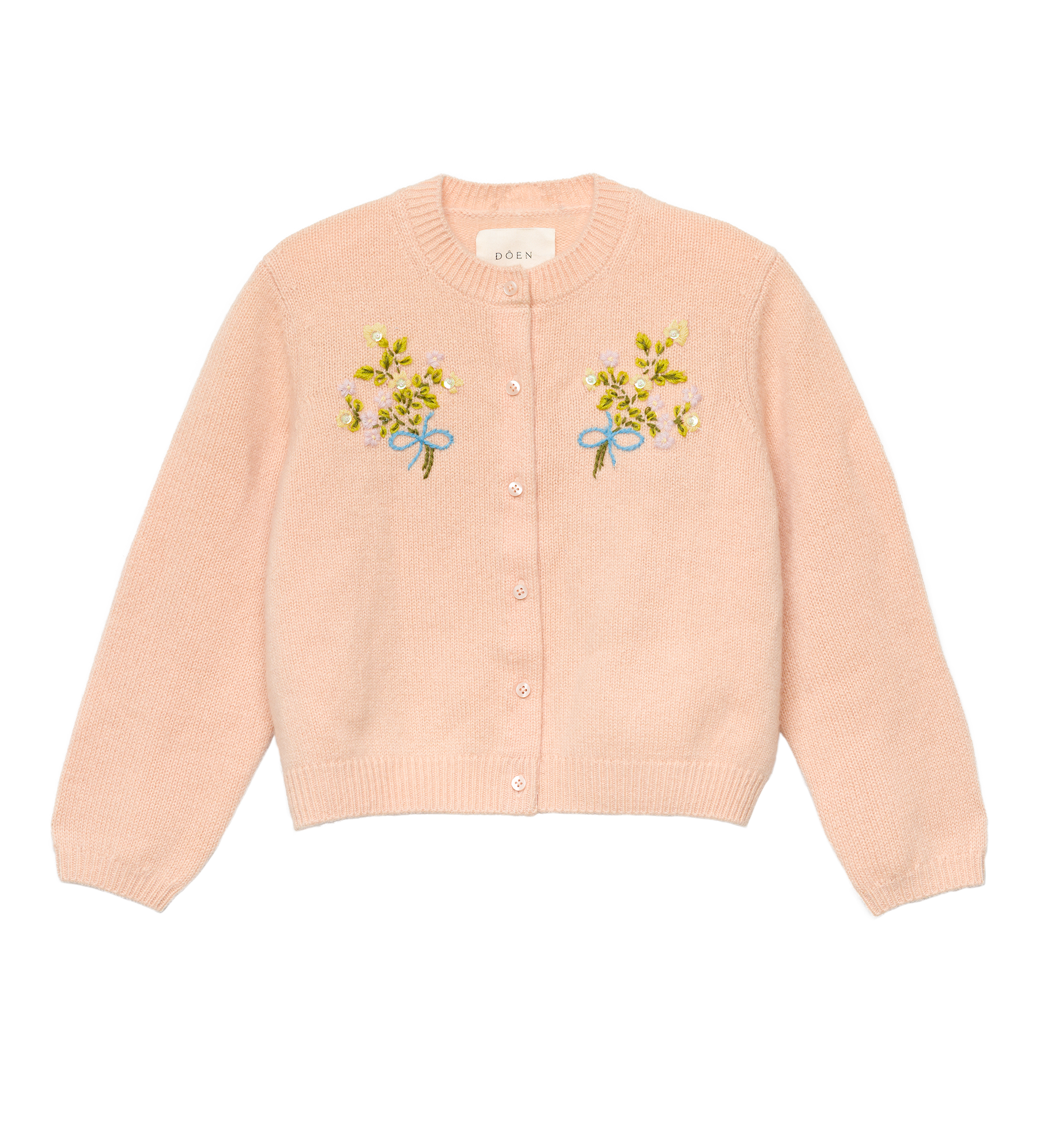 DOEN - PETIT GARDENIA CASHMERE CARDIGAN