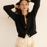 DÔEN - PETRA CARDIGAN -- BLACK