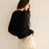 DÔEN - PETRA CARDIGAN -- BLACK