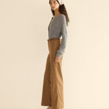 DÔEN - PETRA CARDIGAN -- DARK HEATHER GREY