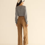 DÔEN - PETRA CARDIGAN -- DARK HEATHER GREY