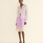 DOEN - PETRA CARDIGAN - - VIOLET THISTLE