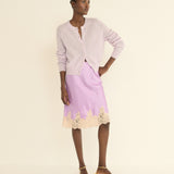 DOEN - PETRA CARDIGAN - - VIOLET THISTLE