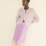 DOEN - PETRA CARDIGAN - - VIOLET THISTLE
