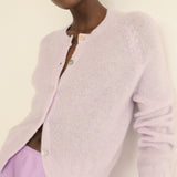DOEN - PETRA CARDIGAN - - VIOLET THISTLE