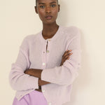 DOEN - PETRA CARDIGAN - - VIOLET THISTLE