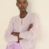 DOEN - PETRA CARDIGAN - - VIOLET THISTLE