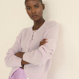 DOEN - PETRA CARDIGAN - - VIOLET THISTLE