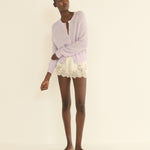 DOEN - PETRA CARDIGAN - - VIOLET THISTLE