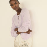 DOEN - PETRA CARDIGAN - - VIOLET THISTLE