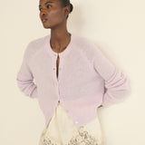 DOEN - PETRA CARDIGAN - - VIOLET THISTLE