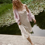 DOEN - PETRA CARDIGAN - - VIOLET THISTLE