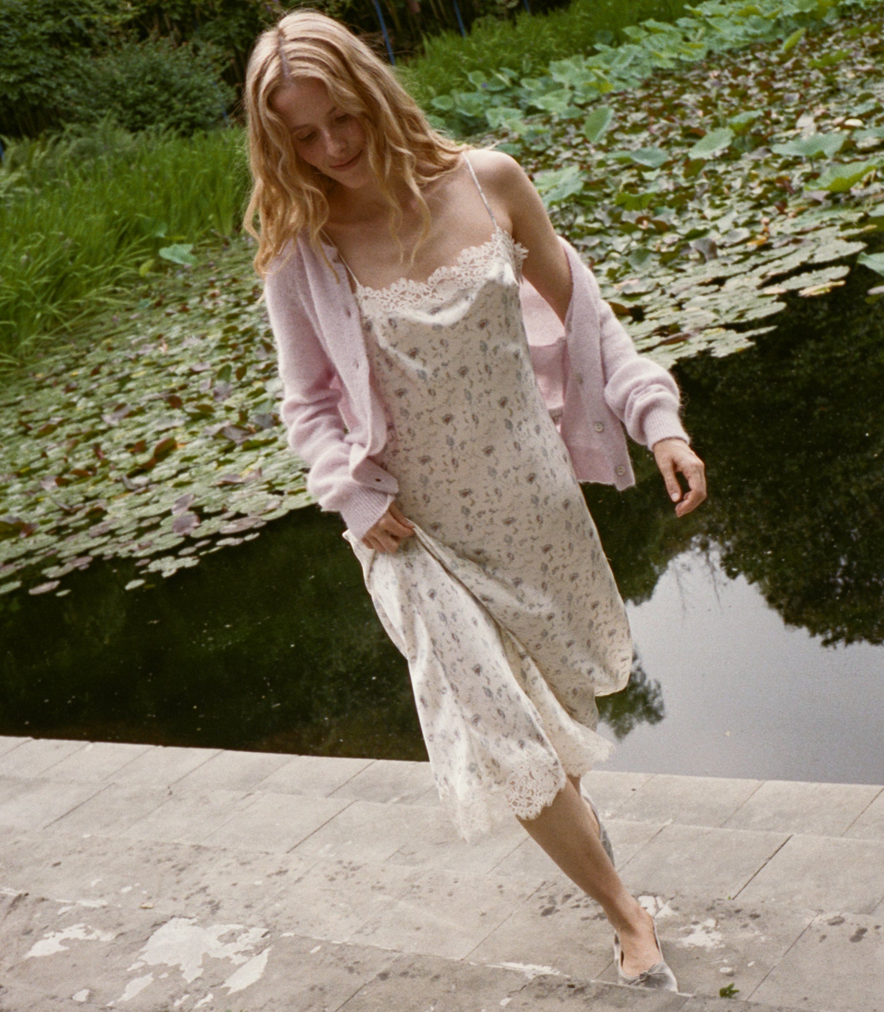 DOEN - PETRA CARDIGAN - - VIOLET THISTLE