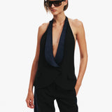 Christopher Esber - Tuxedo Contrast Wool Vest