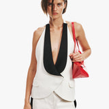 Christopher Esber - Tuxedo Contrast Silk Vest