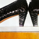 Jude - Bonnie Pump Espresso Python Leather