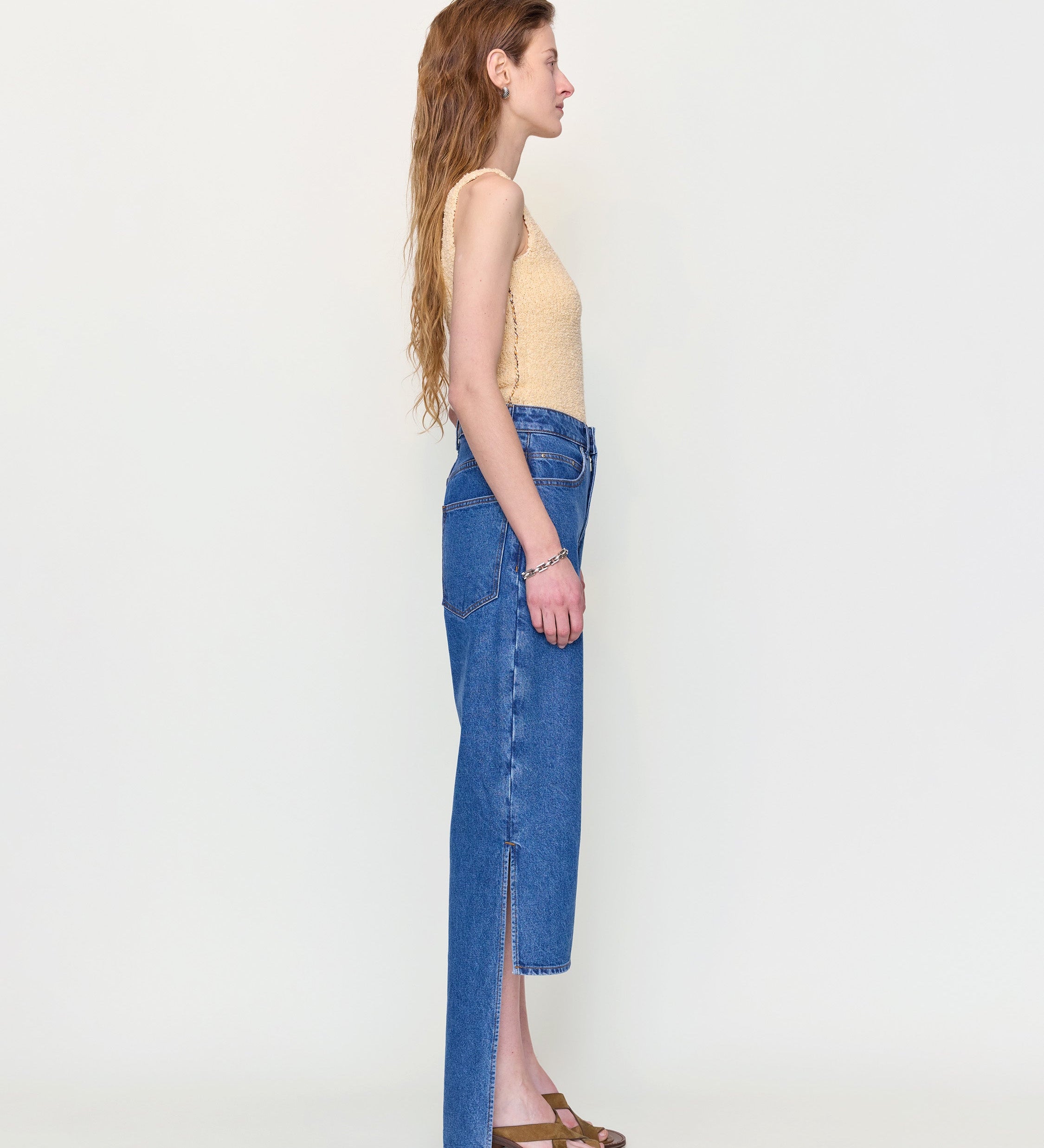 OSSOU - Talon Jean in Horizon Wash
