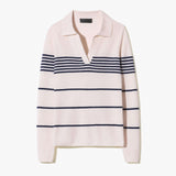 Nili Lotan - LUCILLE STRIPE CASHMERE POLO